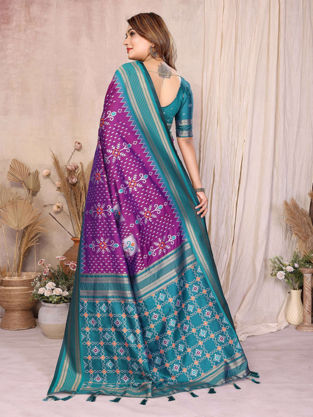 Aastha Fashion Wine Soft Silk Weaving Saree | Grocsy