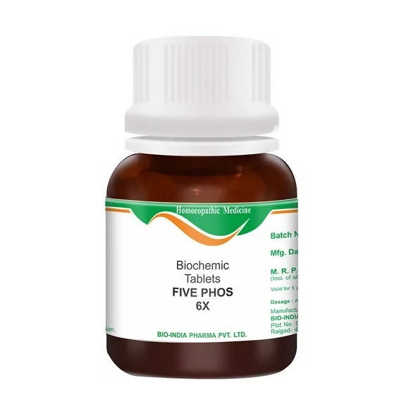 Bio India Homeopathy Five Phos Biochemic Tablets | Grocsy