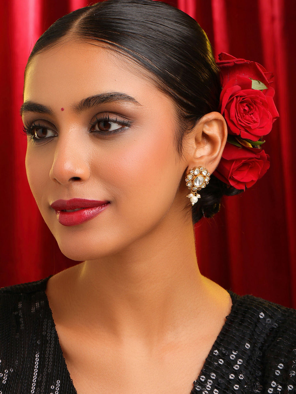 Ruby Raang Ivory Studs Earring | Grocsy