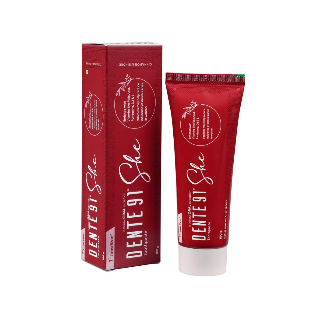 Dente91 She Toothpaste Specially Crafted For Women, Remove Plaque | Grocsy