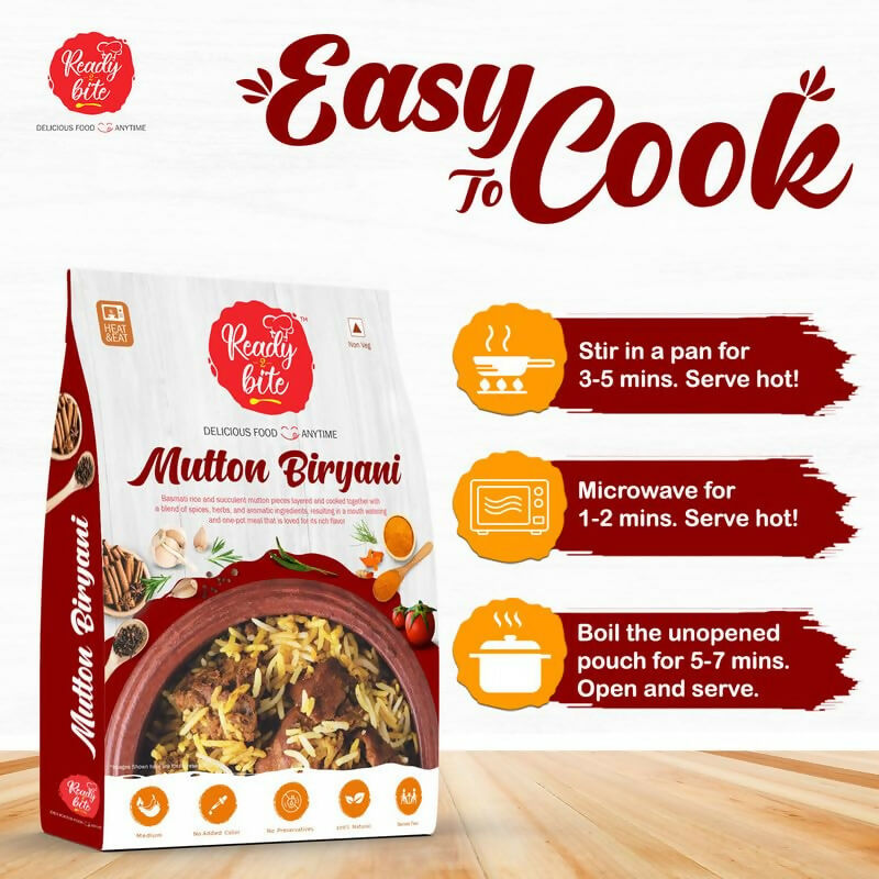 Ready 2 Bite Mutton Biryani | Grocsy