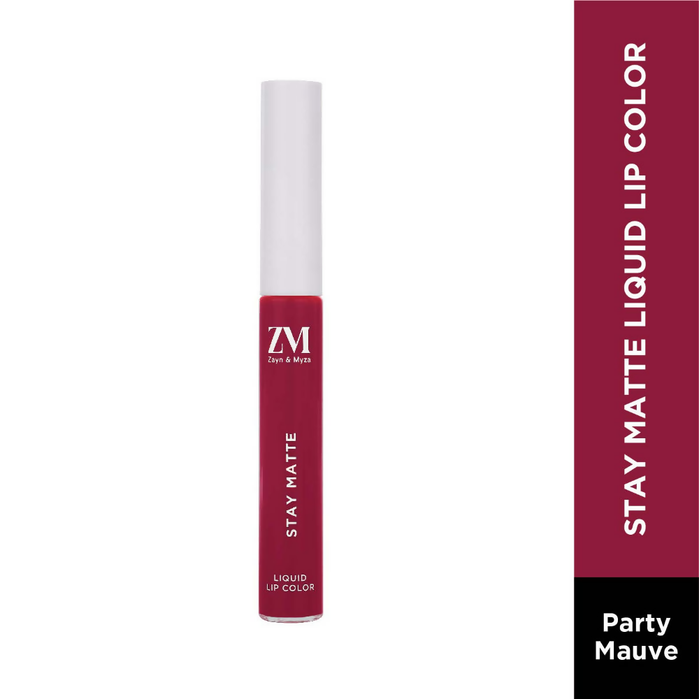 Zayn & Myza Stay Matte Liquid Lip Color - 08 Party Mauve | Grocsy