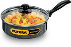 Hawkins Futura Non-stick Saute Pan 20 cm Diameter with Lid 2 L (NCP20G) | Grocsy