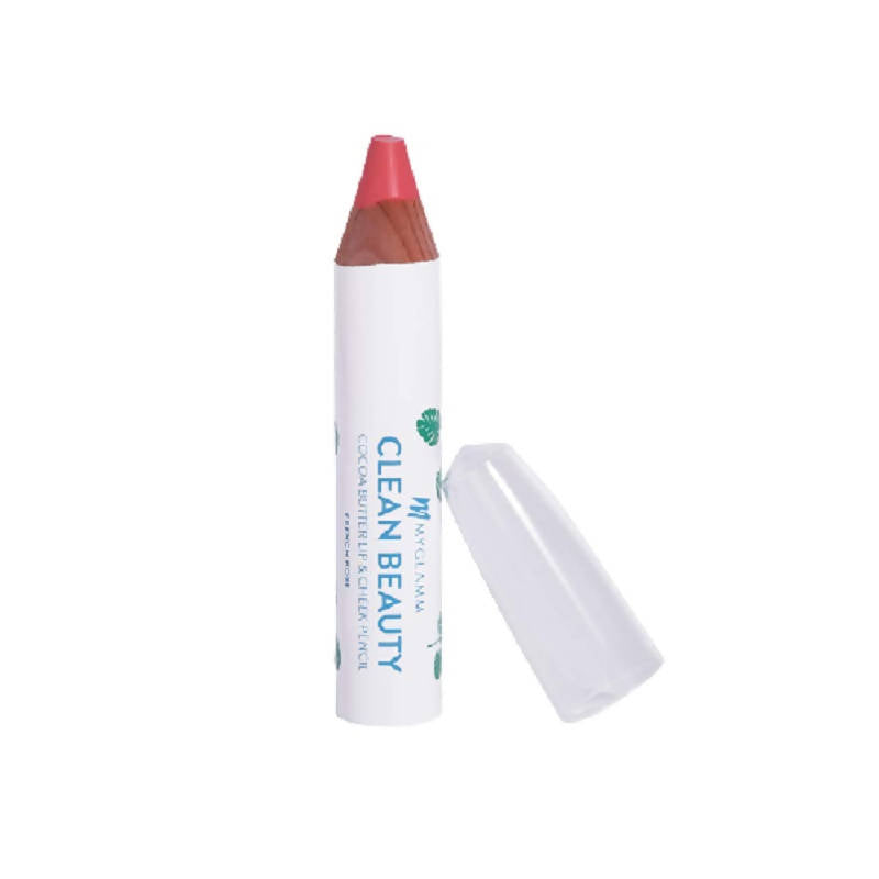 MYGLAMM Clean Beauty Cocoa Butter Lip & Cheek Pencil - French Rose | Grocsy
