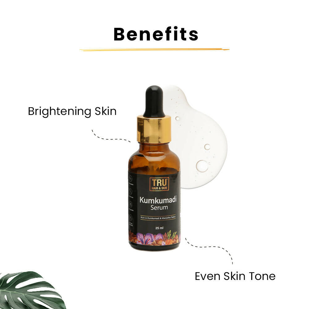 Tru Hair & Skin Kumkumadi & Niacinamide Serum | Grocsy