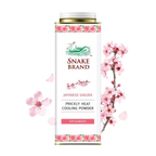 Snake Brand Japanese Sakura Prickly Heat Cooling Talcum Powder | Grocsy