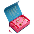 Traditional Meenakari Lumba And Kundan Rakhi Set | Grocsy