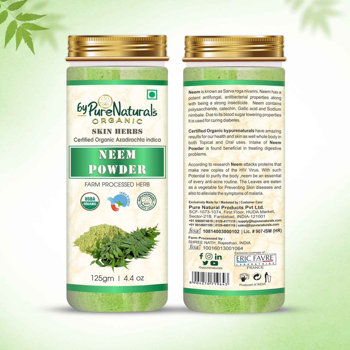 byPureNaturals Organic Neem Powder | Grocsy