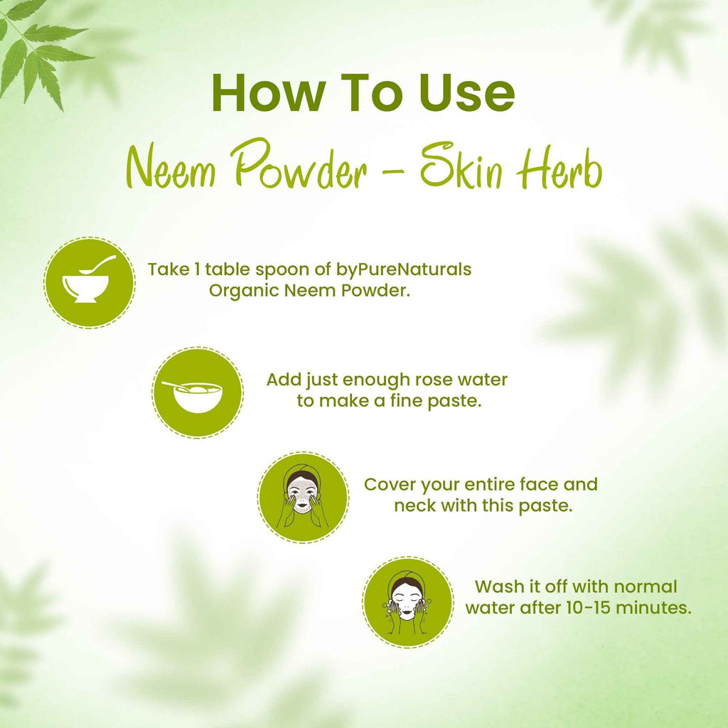 byPureNaturals Organic Neem Powder | Grocsy