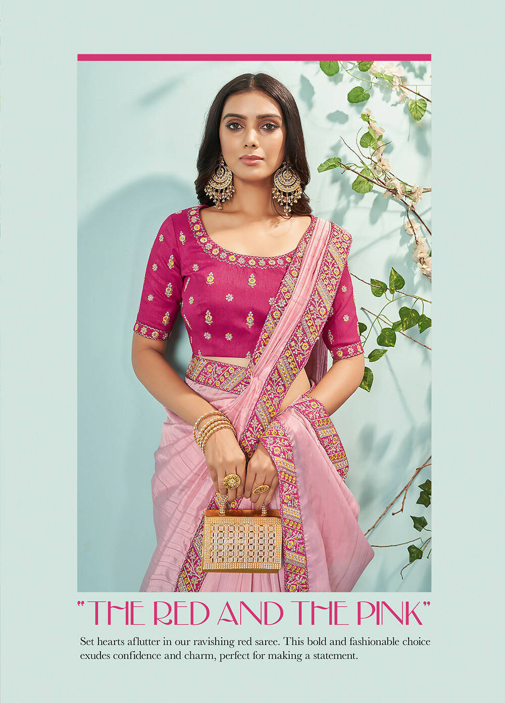 Light Pink Organza Texture Saree With Unstitched Blouse Piece - Norita Ikshita | Grocsy