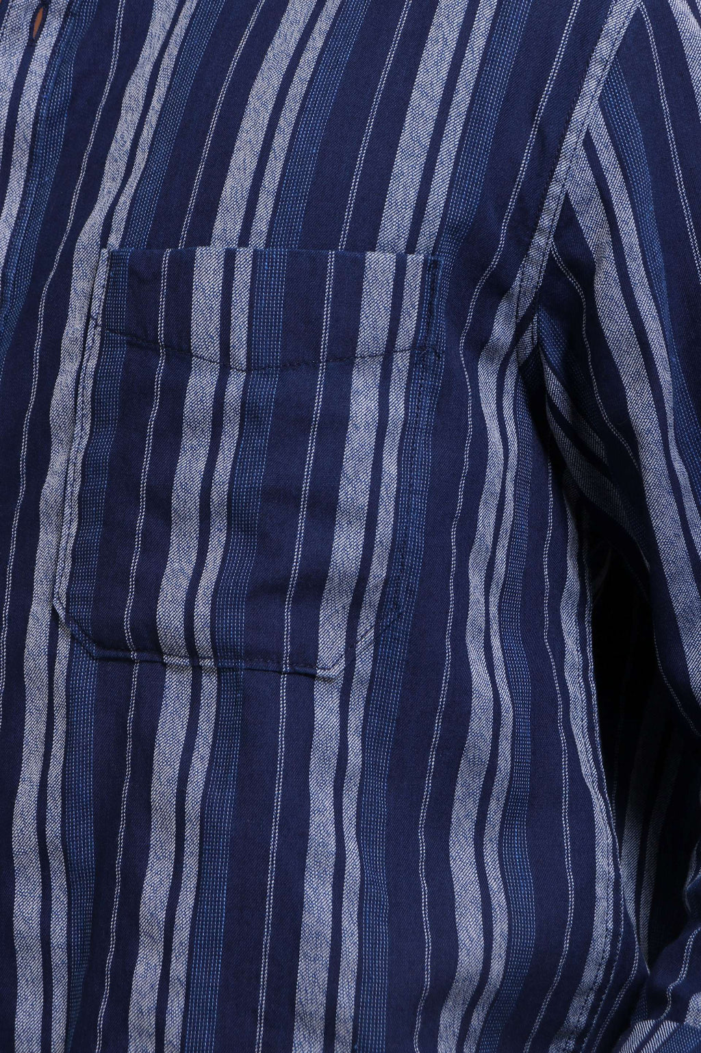 Jonesburg Men's Indigo Stripes Regular Fit Shirt | Grocsy