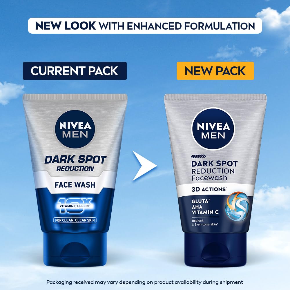 Nivea Dark Spot Reduction Men Face Wash | Grocsy