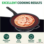 The Indus Valley CASTrong Cast Iron Tawa With Long Handle,Pre-seasoned, Nonstick, 100% Pure, Toxin-free, Induction, 28.5cm, 2.4kg | Grocsy