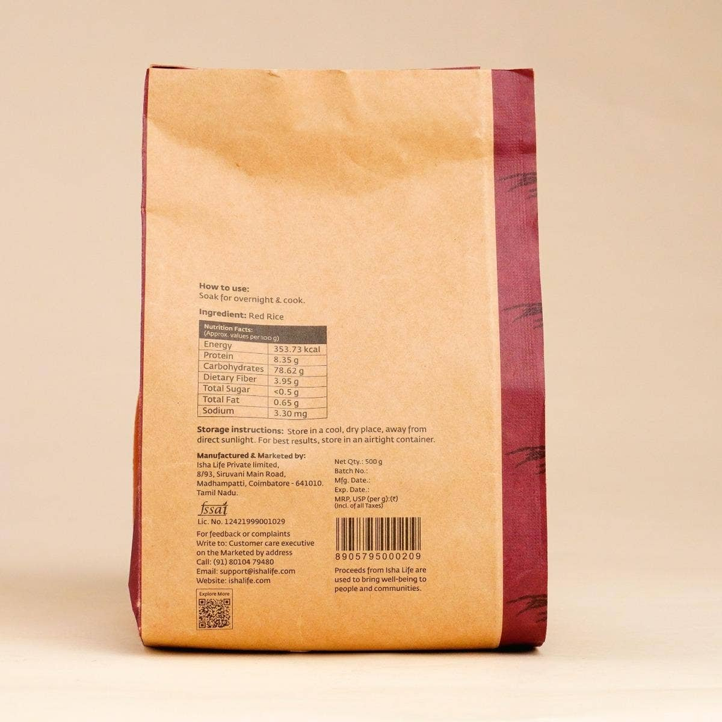 Isha Life Red Rice | Grocsy