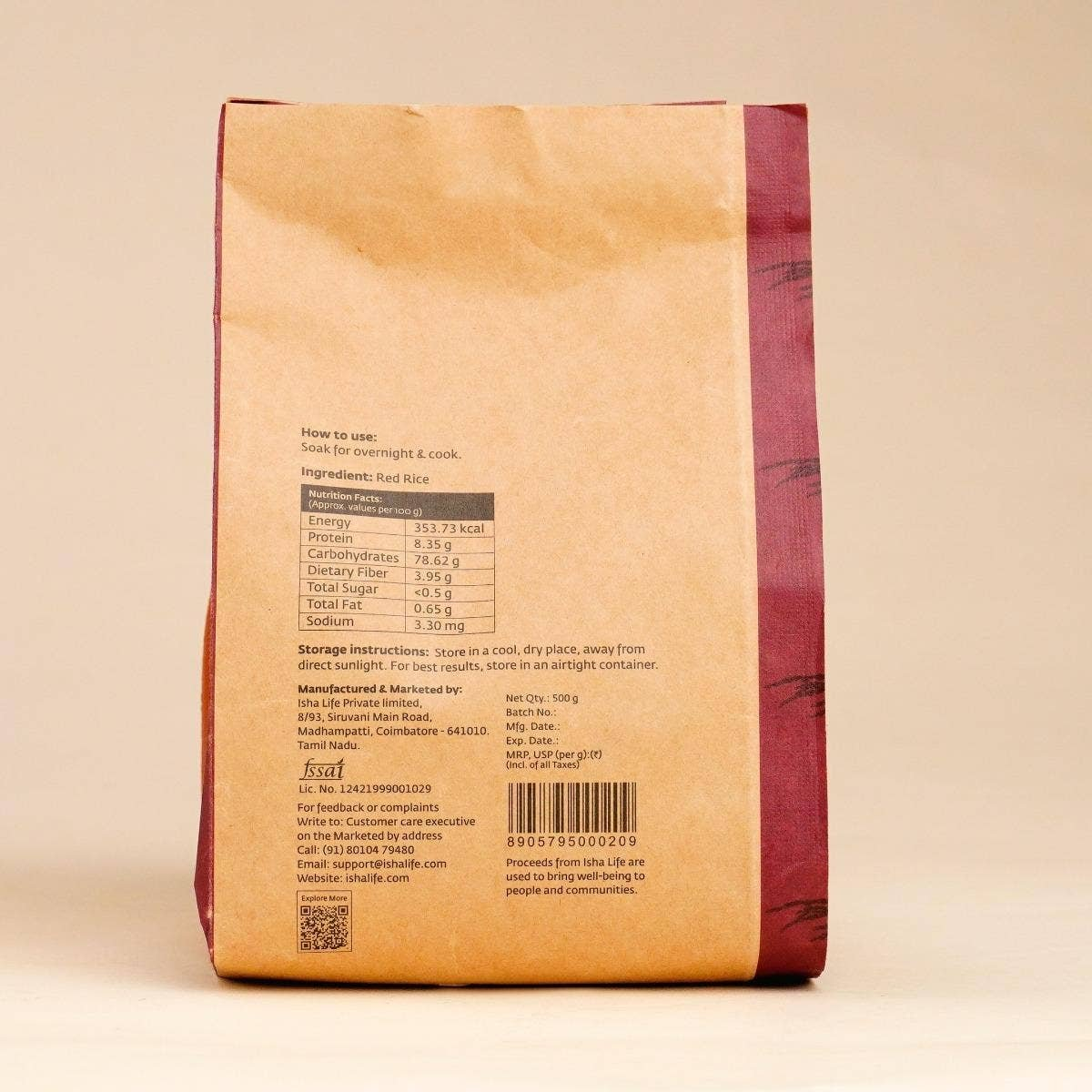 Isha Life Red Rice | Grocsy