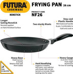 Hawkins Futura Non-stick Frying Pan 26 cm Diameter 1 L (NF26) | Grocsy