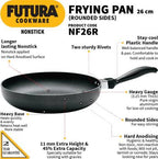 Hawkins Futura Non-stick Rounded Sides Frying Pan 26 cm Diameter 1 L (NF26R) | Grocsy