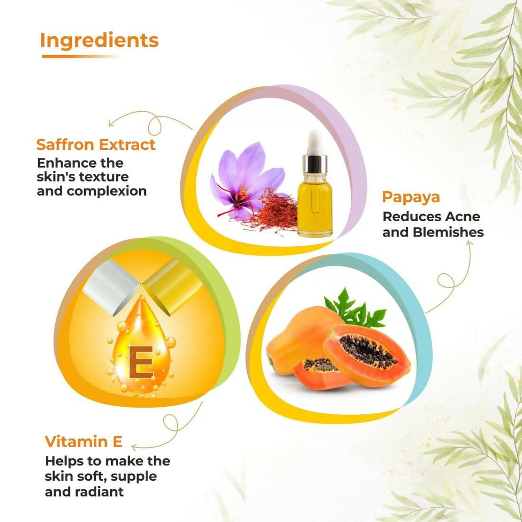 Prisa Organics Saffron & Papaya Skin Lightening Cream With Alpha Arbutin SPF 20 | Grocsy