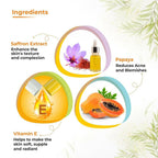 Prisa Organics Saffron & Papaya Skin Lightening Cream With Alpha Arbutin SPF 20 | Grocsy