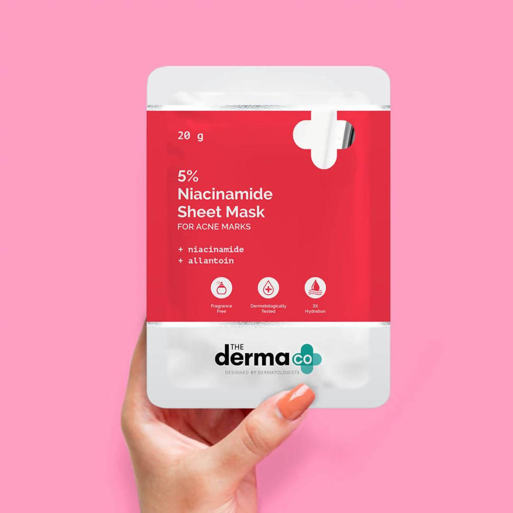 The Derma Co 5% Niacinamide Sheet Mask | Grocsy