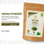 Wild Organic Henna Hair Colour Powder For Smooth Hair Pack | Grocsy