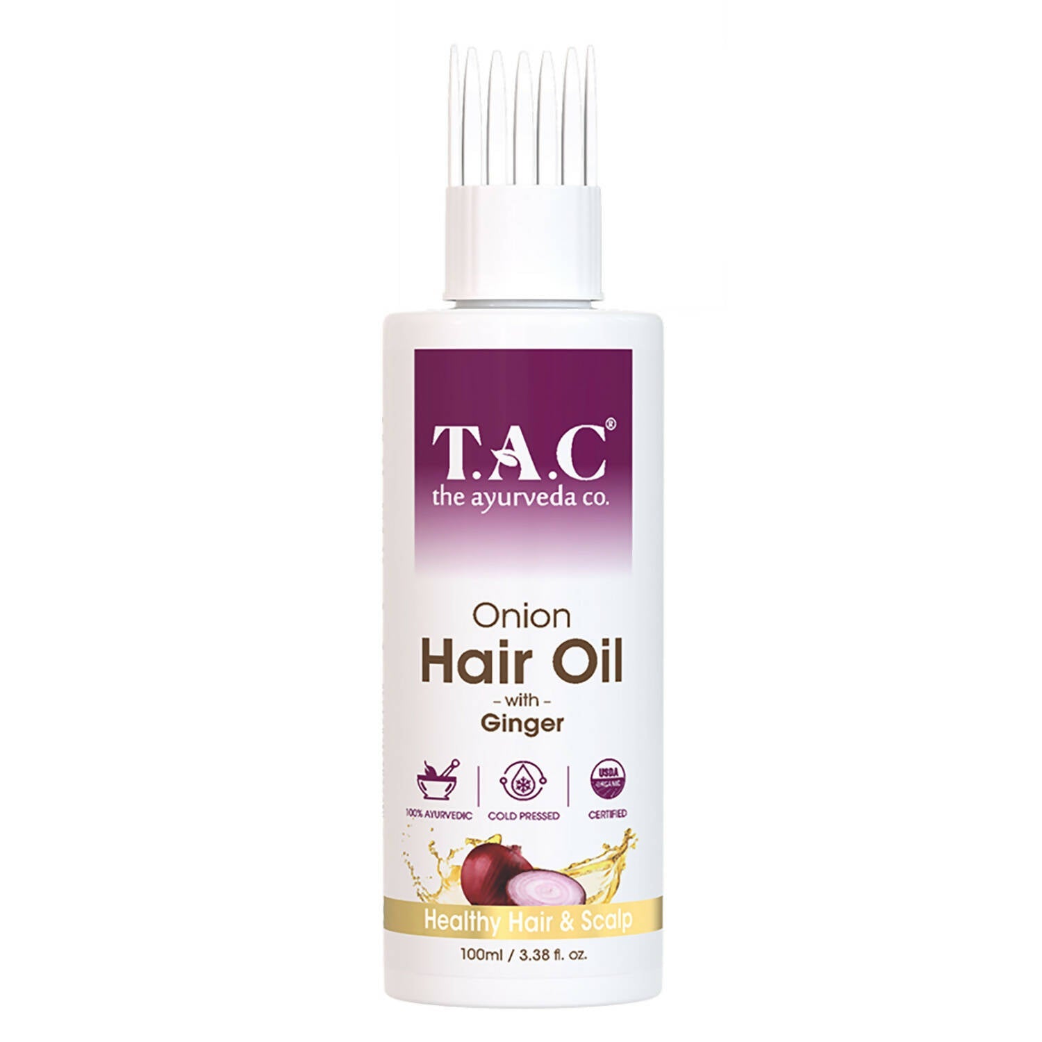 TAC - The Ayurveda Co. Onion Hair Oil for Hair Growth | Grocsy