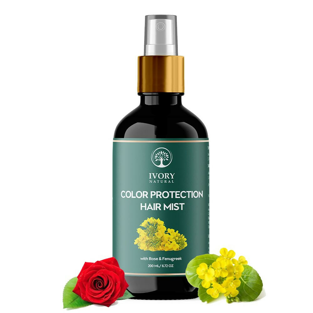 Ivory Natural Color Protection Hair Mist - Locks In Vibrant Hues, Adds Luminous Shine | Grocsy