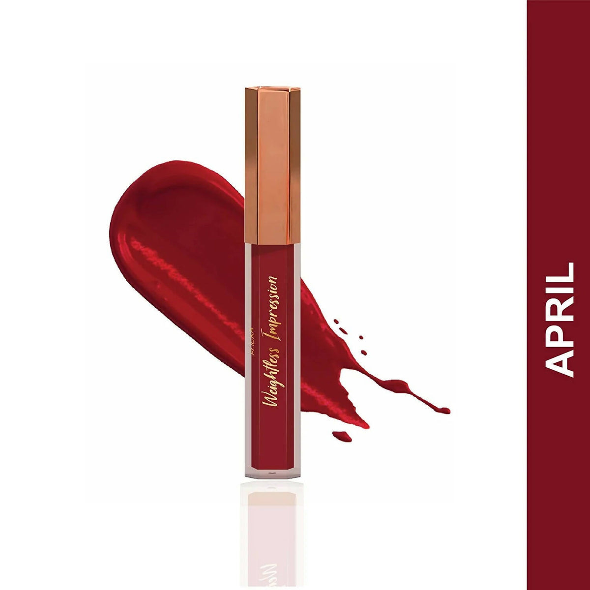 FLiCKA Weightless Impression 04 April - Maroon Matte Finish Liquid Lipstick | Grocsy