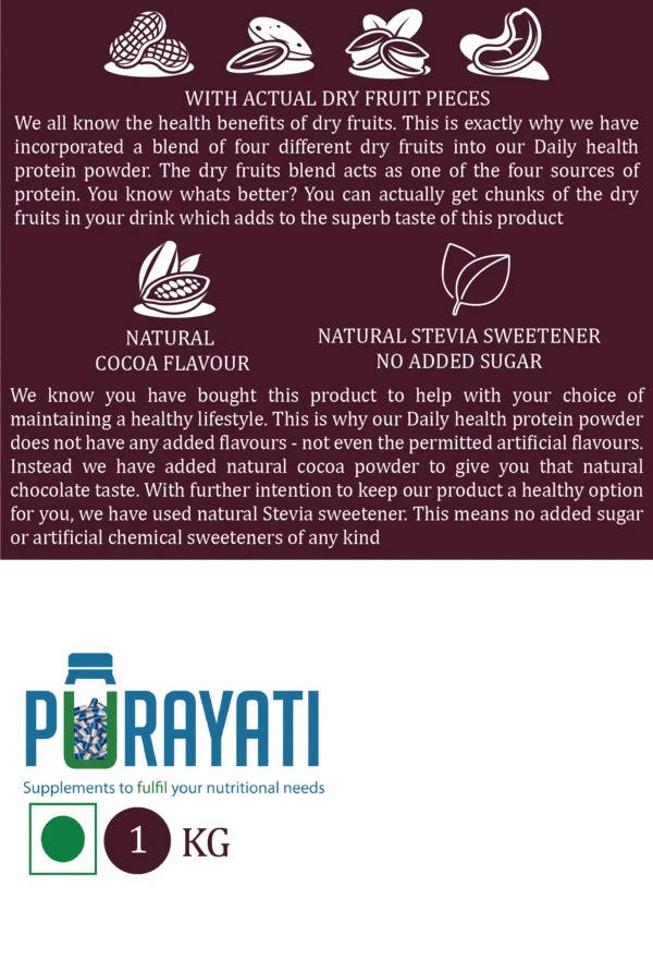 Purayati Daily Health Protein Powder | Grocsy