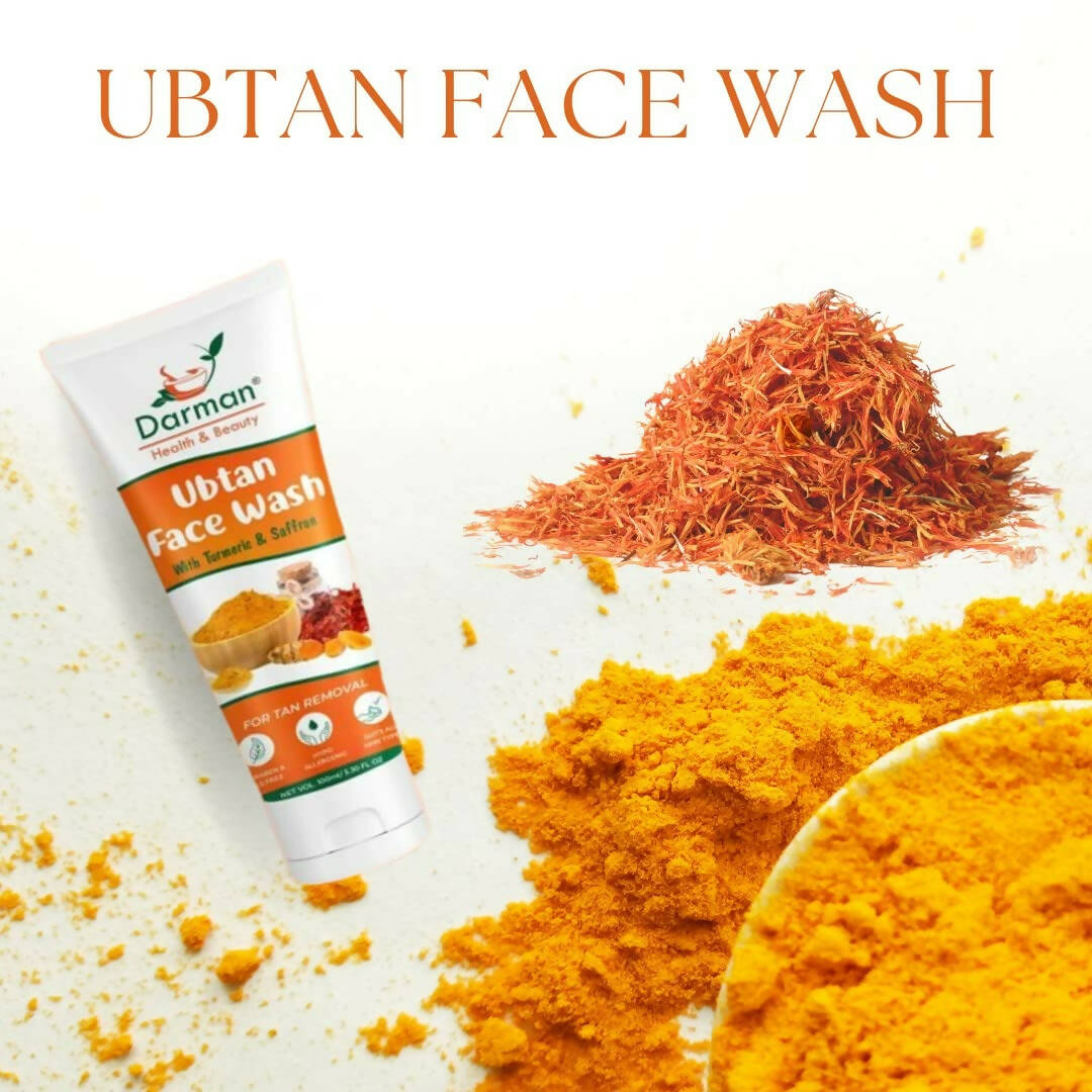 Darman Ubtan Face Wash with Turmeric & Saffron | Grocsy