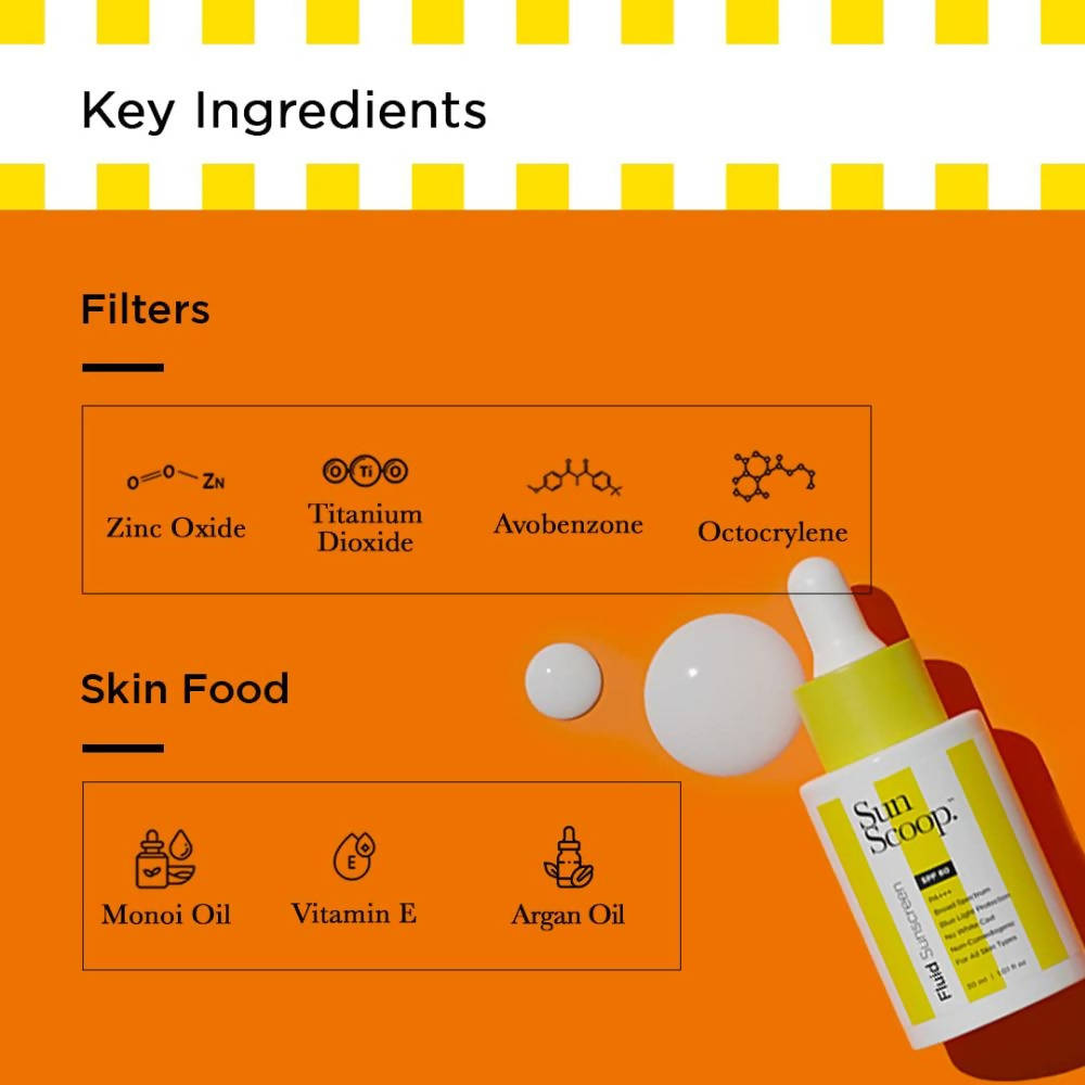 Sun Scoop Fluid Sunscreen SPF 60 | Grocsy