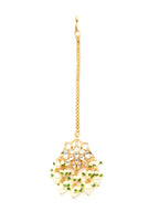 Kundan Maang Tikka (Gold) - Ruby Raang | Grocsy