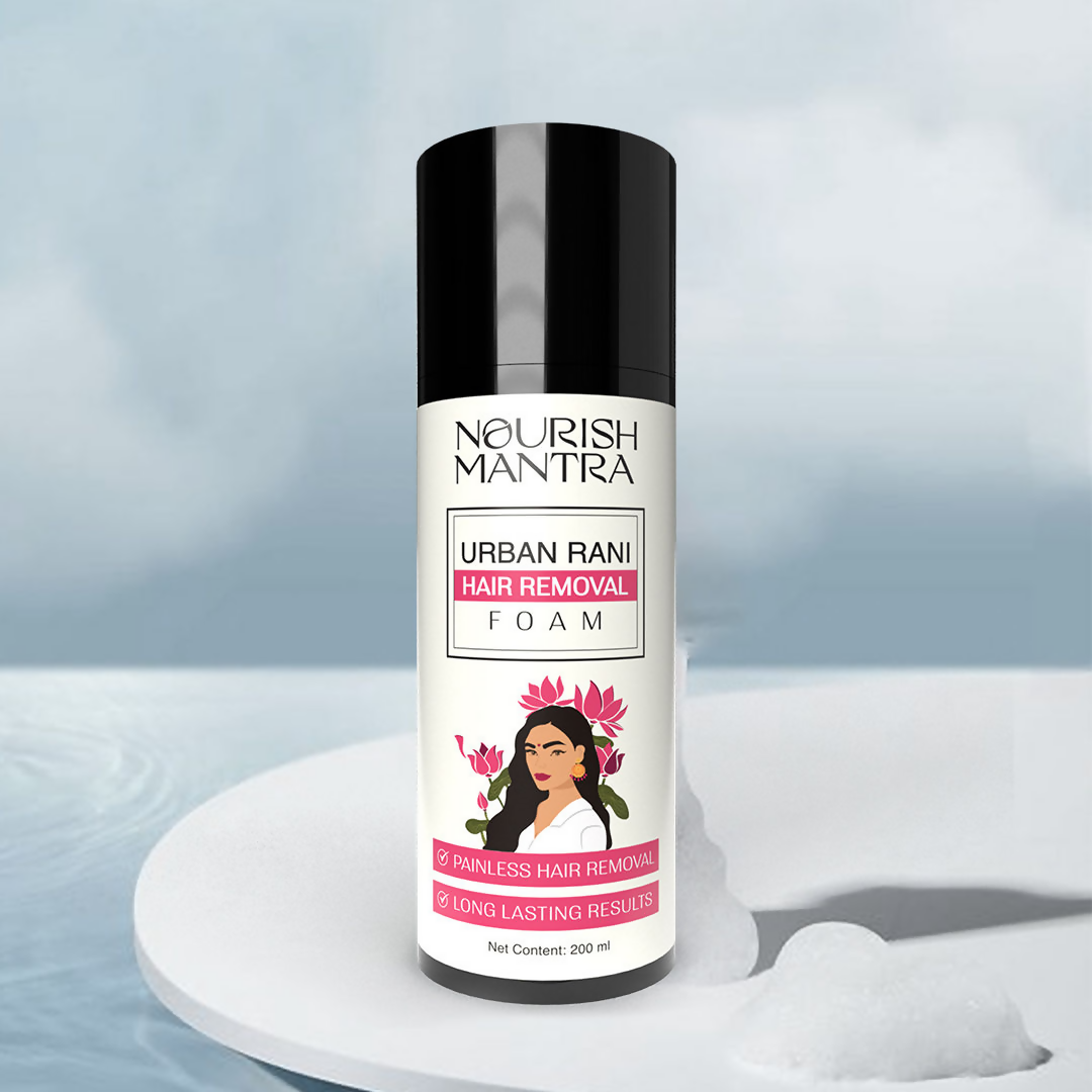 Nourish Mantra Urban Rani Hair Removal Foam with Shea Butter for Painless Hair Removal | Grocsy
