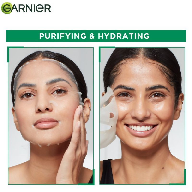 Garnier Skin Naturals Hydra Bomb Green Tea Face Serum Sheet Mask | Grocsy