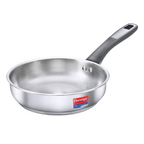 Prestige SS Platina Popular Fry Pan - Silver | Grocsy