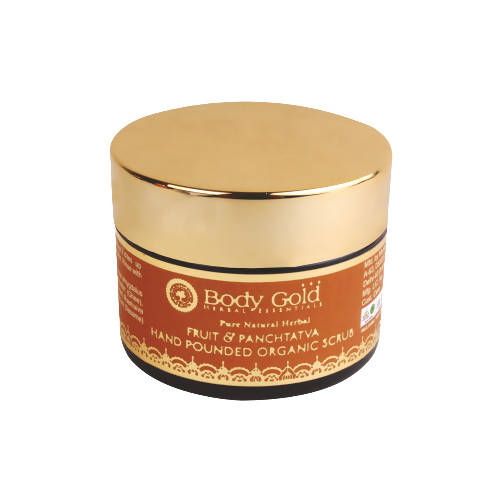 Body Gold Fruit & Panchtatva Hand Pounded Organic Scrub | Grocsy