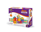 Kipa Multi Colored 120 Pieces Mega Jumbo Happy Home House Building Block with Attractive Windows and Smooth Rounded Edges Blocks Game Fun | Grocsy