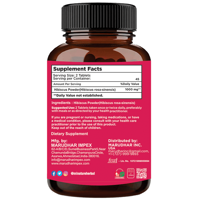 Minature Hibiscus Tablets | Grocsy