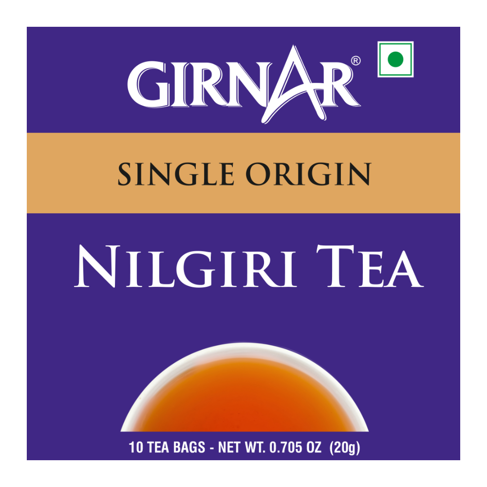 Girnar Single Origin Black Tea Bags - Nilgiri | Grocsy