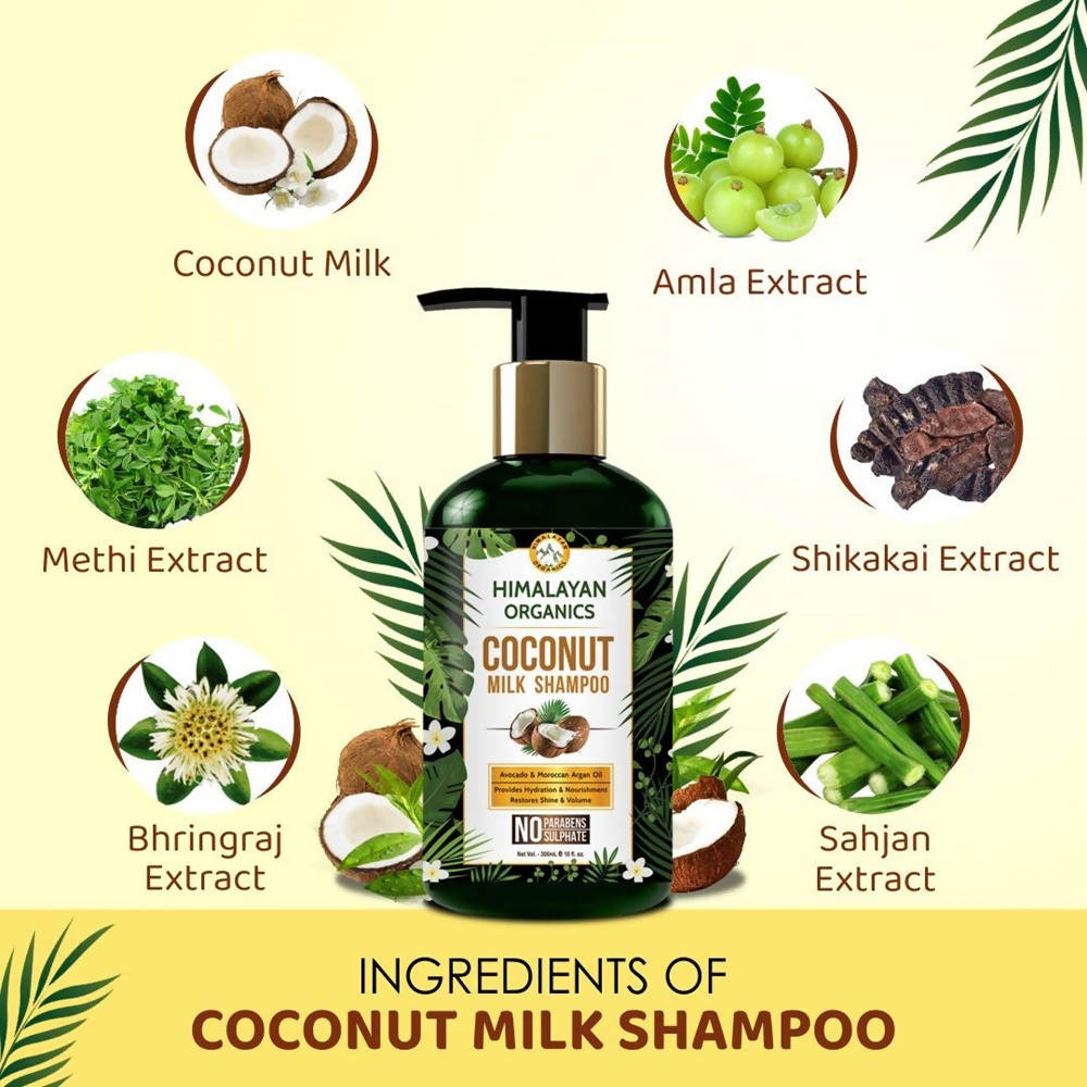 Himalayan Organics Coconut Milk Shampoo | Grocsy