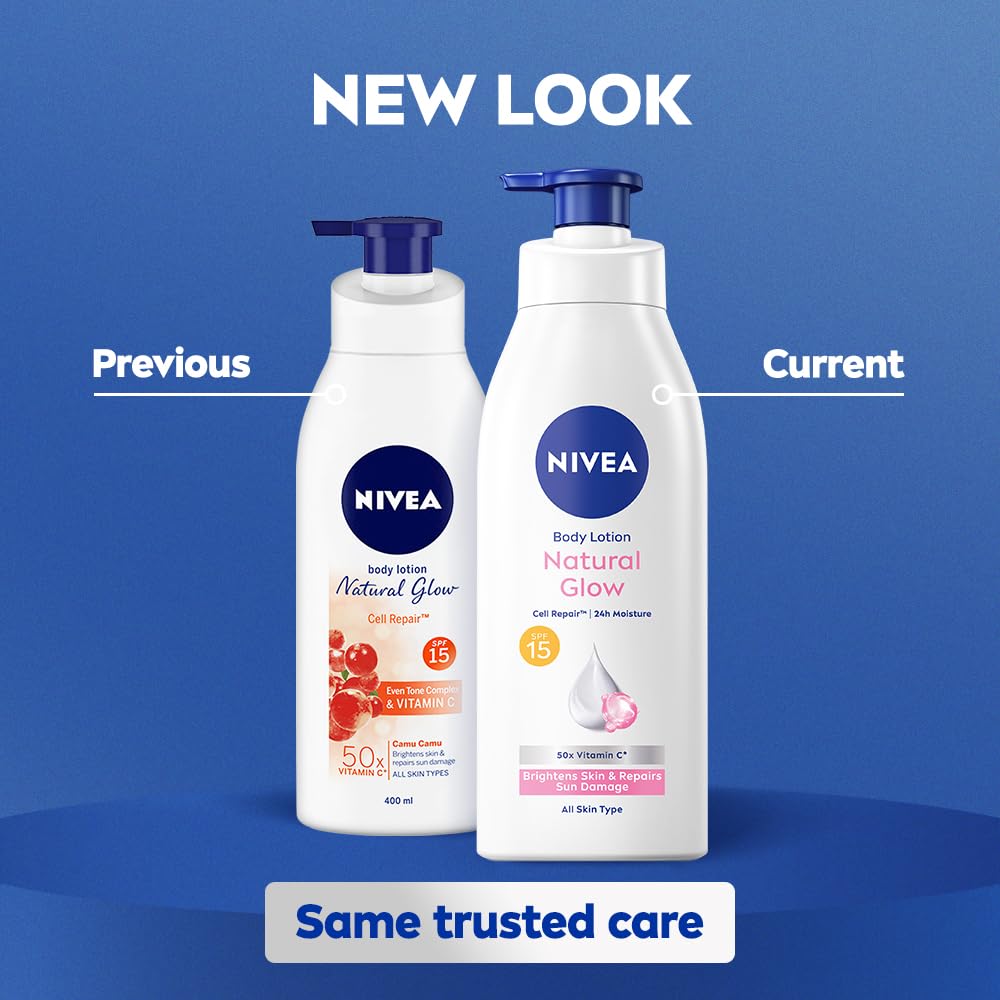 Nivea Body Lotion Natural Glow Cell Repair | Grocsy