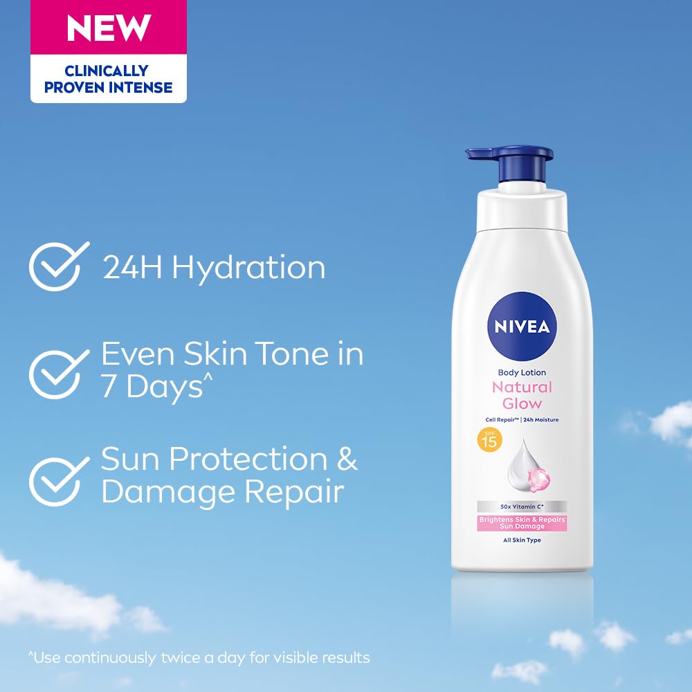 Nivea Body Lotion Natural Glow Cell Repair | Grocsy