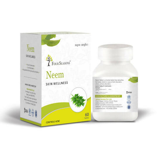 Four Seasons Neem Skin Wellness Tablets | Grocsy