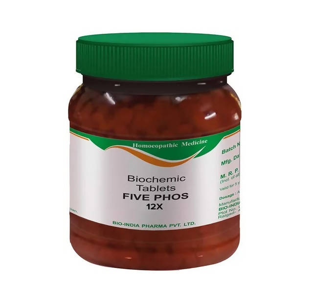 Bio India Homeopathy Five Phos Biochemic Tablets | Grocsy