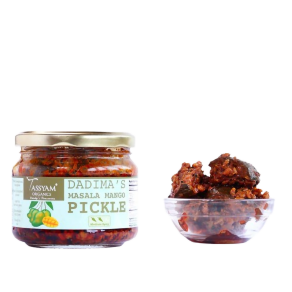 Tassyam Organics Mango Masala Pickle | Grocsy