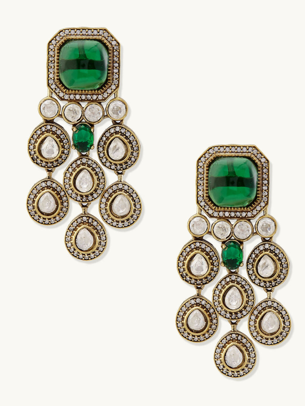 Nuyug Ethereal Kundan Necklace Set | Grocsy