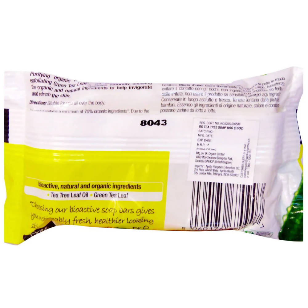 Dr.Organic Tea Tree Soap | Grocsy