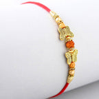 Ethnic Butterfly Rudraksha Rakhi & Cashew Jar | Grocsy