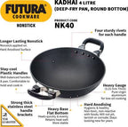Hawkins Futura Non-stick Kadhai 30 cm Diameter 4 L (NK40) | Grocsy