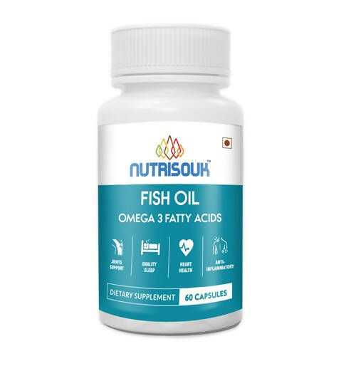 Nutrisouk Fish Oil Omega 3 Fatty Acid Capsules | Grocsy